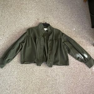“The Great” Army green shirt jacket